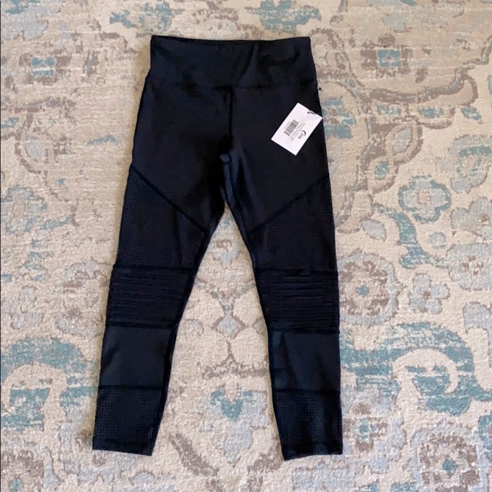 Zyia Moto Light & Tight High Rise Leggings Sz 8-10